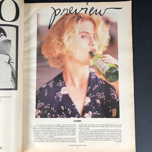 INTERVIEW Magazine Alec Baldwin Julia Child Tommy Tune WARHOL October 1989 - Picture 4 of 12